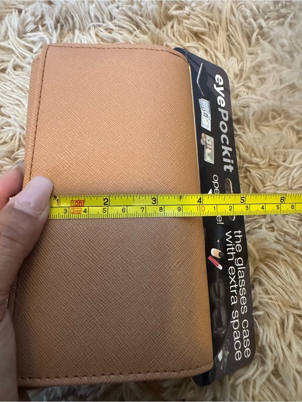 Women's Tan Eyeglass/phone Case wallet clutch